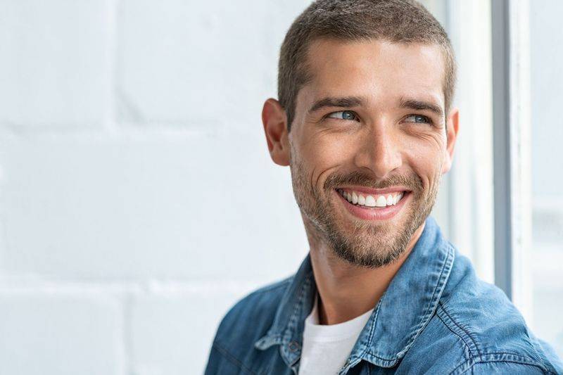 A man is smiling because he know that starsmiles is the best invisible aligners brand in London